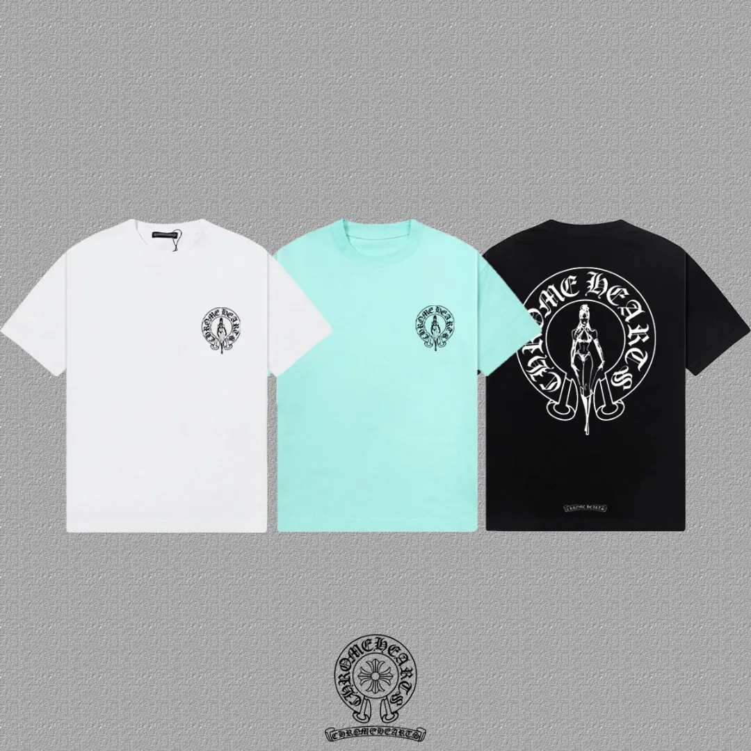 [CH ] 2026FW T LOGO Premium 26s Same Style ：Black White Green Size：S M L XL 2XL
